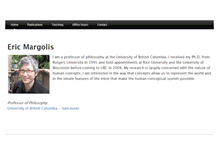 Tablet Screenshot of margolisphilosophy.com